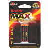Батарейка AAA(мизинчик) алкалиновая BL2 Kodak Max