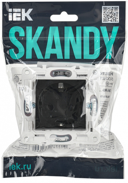 купить Сканди черный розетка скрытая 1-мест заземление шторки IP44 в Йошкар-Оле Сканди черный розетка скрытая 1-мест заземление шторки IP44