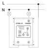 AtlasDesign алюминий выключатель 2кл скрытая 10А IP20 