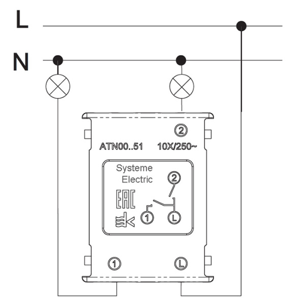 AtlasDesign сталь выключатель 2кл скрытая 10А IP20 