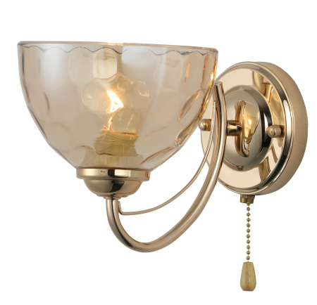 купить Светильник настенный (бра) 1*40Вт E27 золото/тонированный Rivoli  в Йошкар-Оле Светильник настенный (бра) 1*40Вт E27 золото/тонированный Rivoli