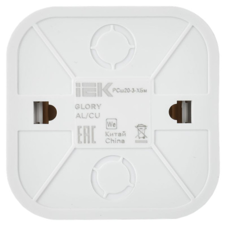 Глори белый розетка открытая 1-мест заземление шторки IP20 