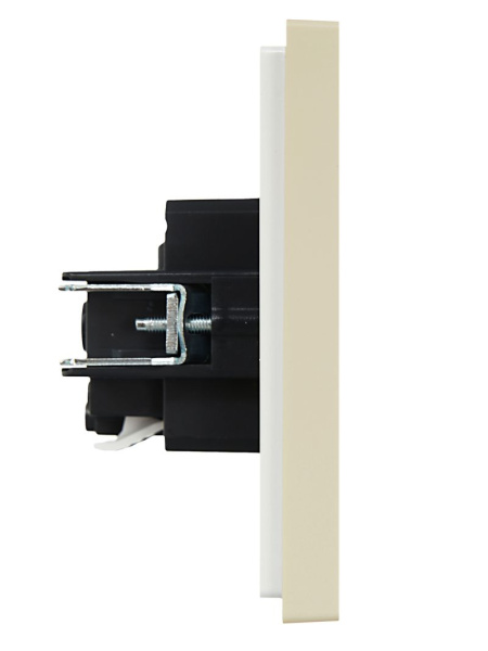 купить Фортепиано ваниль розетка скрытая 1-мест з/к шторки быстрозажим. клем. IP20  в Йошкар-Оле Фортепиано ваниль розетка скрытая 1-мест з/к шторки быстрозажим. клем. IP20